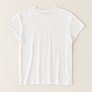 a new day white  tee
